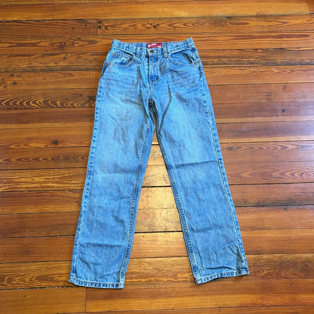 Men Youth Denim Relaxed Fit Blue Jeans